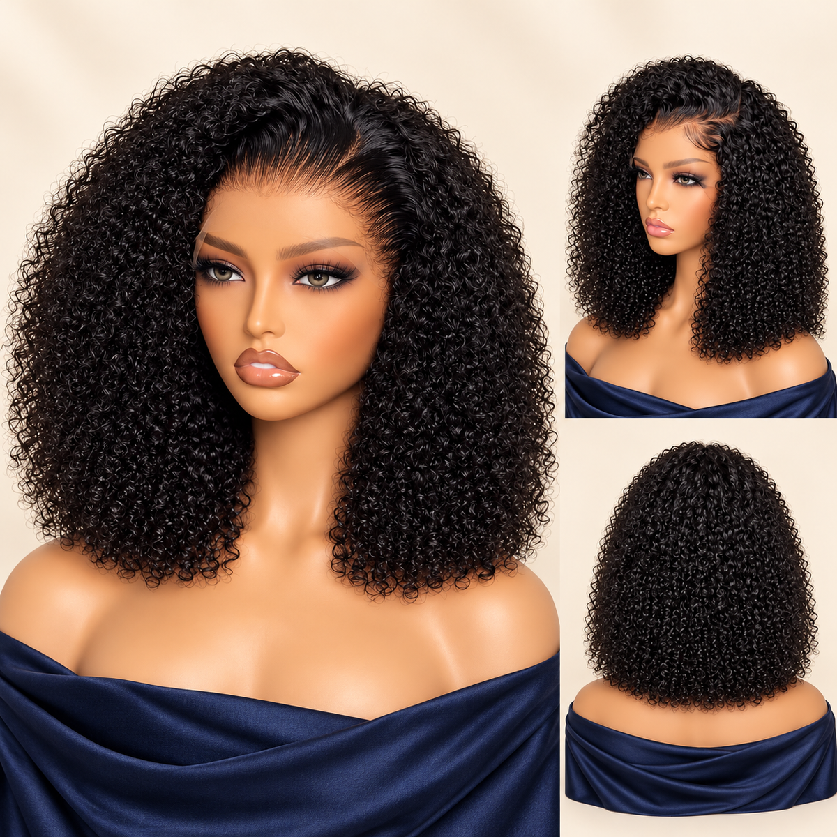 10" Inch Jerry Curl Lace Front